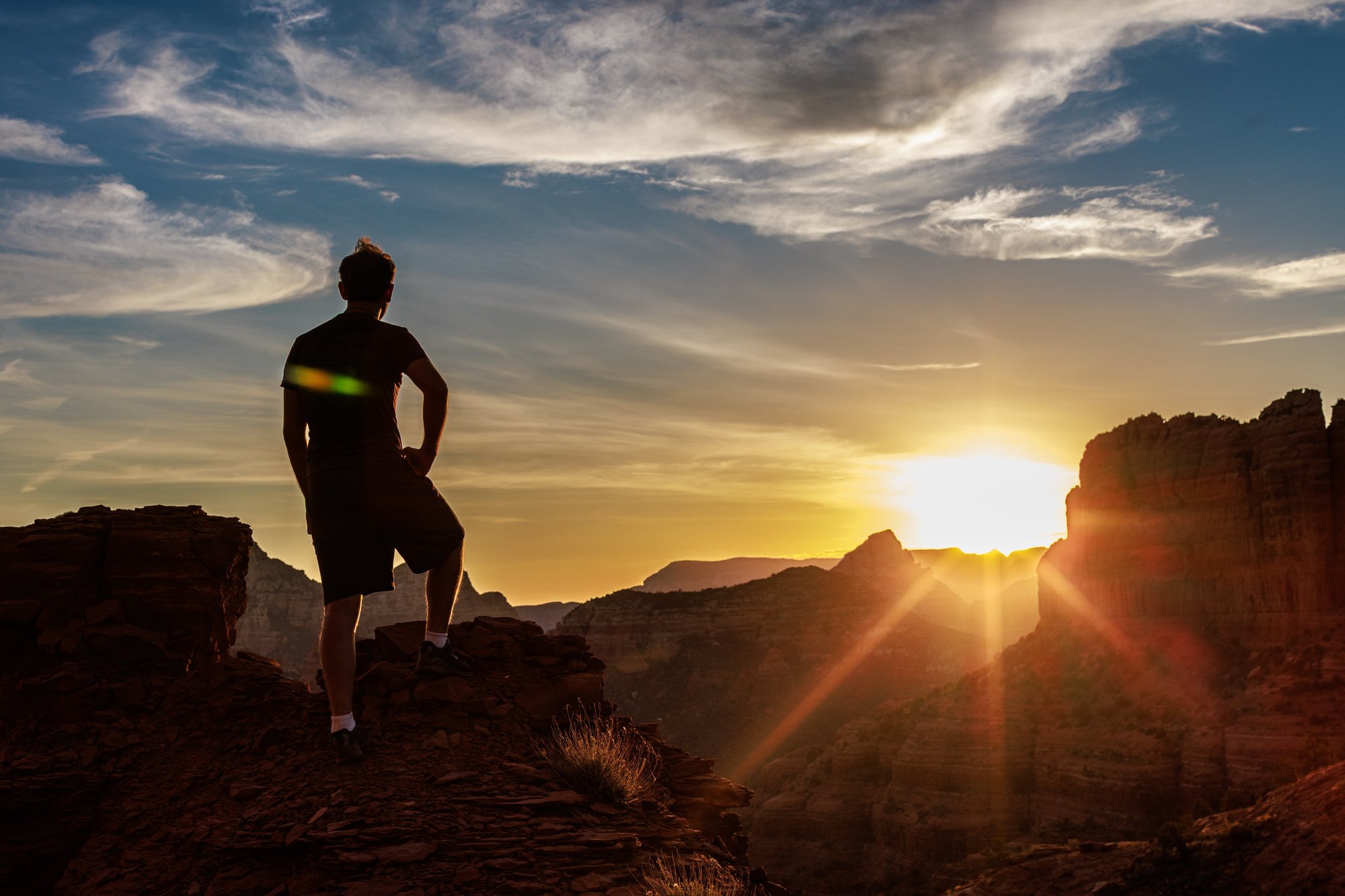 Sedona backcountry at golden hour