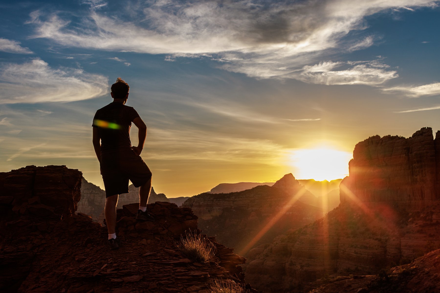 Sedona backcountry at golden hour